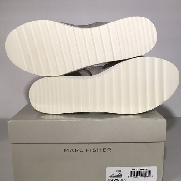 Marc Fisher Jovana Suede Leather Cross Strap Wedge - Picture 7 of 8